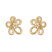 [Luxe JURI] FLOWERLACE EARRING 5 DIAMONDS