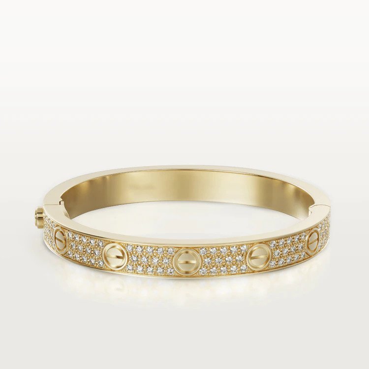 [LUXE NOBLE]LOVE BRACELET 6.1MM DIAMOND-PAVED