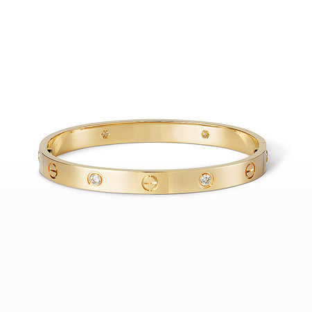 [Luxe Jewelry]LOVE BRACELET 6.1MM 4 DIAMONDS