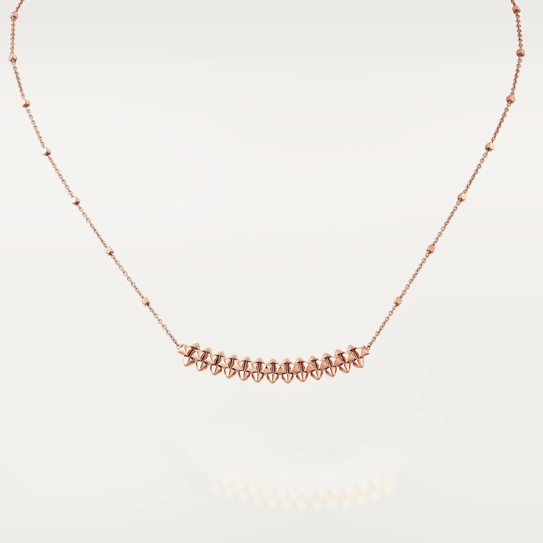 [LUXE NOBLE]CLASH PINK GOLD NECKLACE