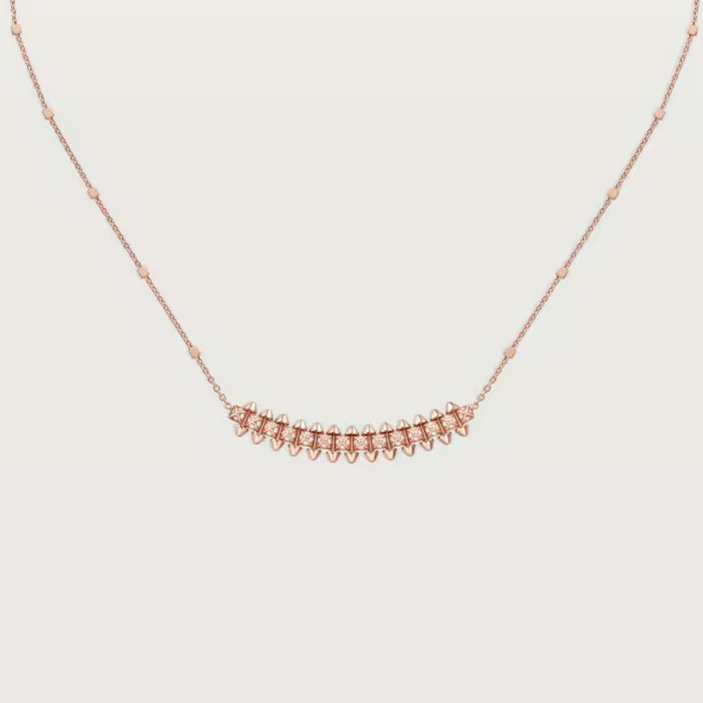 [Luxe Jewelry]CLASH  SMALL FULL DIAMOND NECKLACE