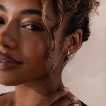 ダイヤモンドマーキスドロップスタッド