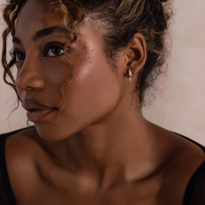 ダイヤモンドマーキスドロップスタッド