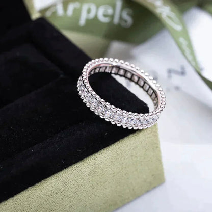 [LUXE NOBLE]PERLEE DIAMOND SILVER RING