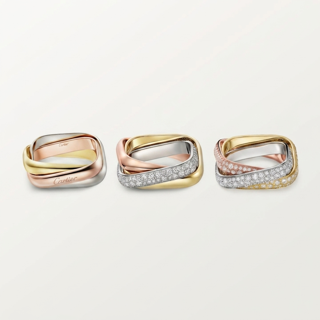 [Luxe Jewelry]TRINITY 3.5MM CUSHION RING COLLECTION