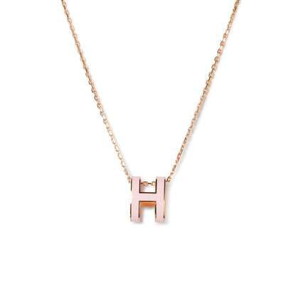 [LUXE NOBLE]POP H PEDANT PINK GOLD