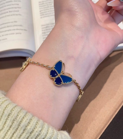 [LUXE NOBLE]LUCKY SPRING BUTTERFLY 5 MOTIF BRACELET