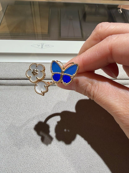 [LUXE NOBLE]LUCKY SPRING BUTTERFLY OPEN-FACE RINGS