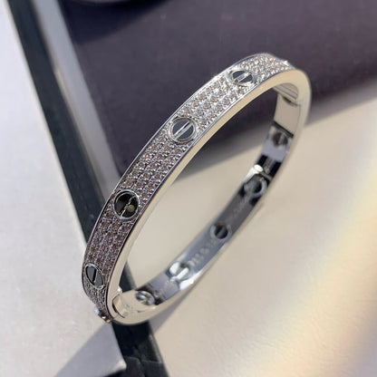 [LUXE NOBLE]ラブブレスレット 6.1mm ダイヤモンドパヴェ セラミック