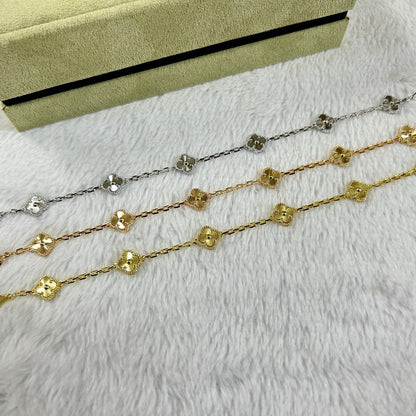 [LUXE NOBLE]CLOVER 6 MOTIF DIAMOND BRACELET
