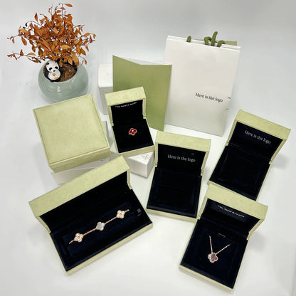 [LUXE NOBLE]CLOVER MINI 9.5MM CARNELIANS NECKLACE COLLECTION