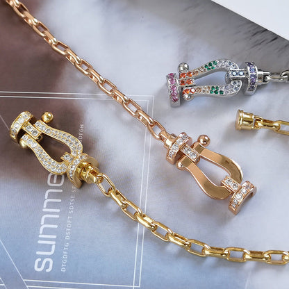 [LUXE NOBLE]フォース ラージホースシュークラスプ メタルブレスレット