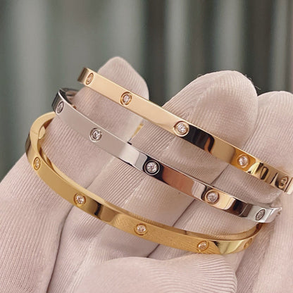 [Luxe Jewelry]LOVE BRACELET 3.65MM 10 DIAMONDS