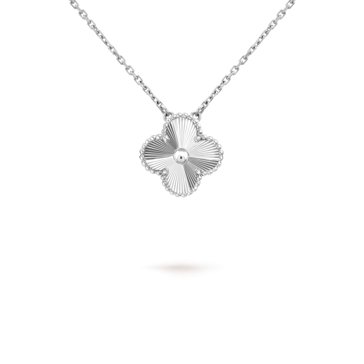 [LUXE NOBLE]CLOVER 15MM NECKLACE SILVER COLLECTION