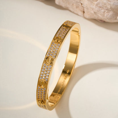[Luxe Jewelry]LOVE BRACELET 6.1MM DIAMOND-PAVED