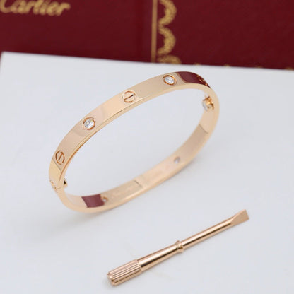 [Luxe Jewelry]LOVE BRACELET 6.1MM 4 DIAMONDS