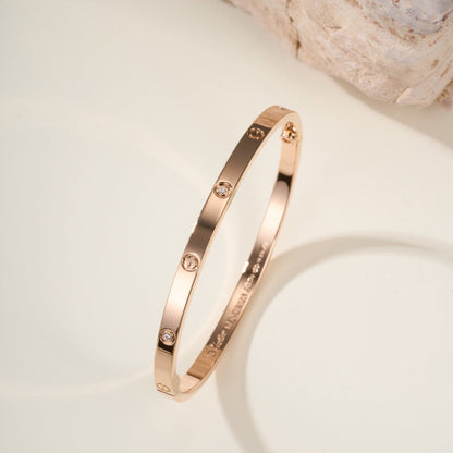 [Luxe Jewelry]LOVE BRACELET 3.65MM 6 DIAMONDS