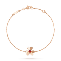 [LUXE NOBLE]FRIVOLE GOLD FLOWER PINK MALACHITE BRACELET