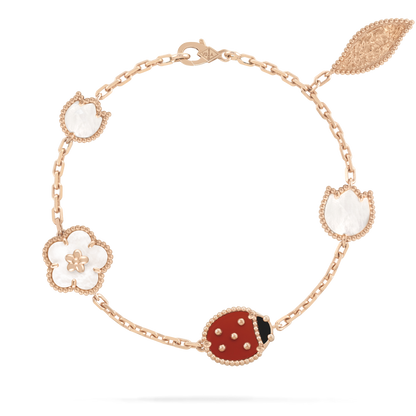 [LUXE NOBLE]LUCKY SPRING 5 MOTIF BRACELET