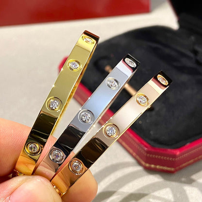 [LUXE NOBLE]ラブブレスレット 6.1mm 10ダイヤモンド