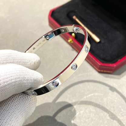 [LUXE NOBLE]ラブブレスレット 6.1mm 10ダイヤモンド