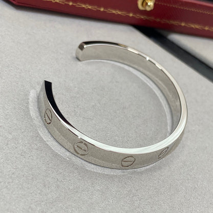 [LUXE NOBLE]LOVE BRACELET 6.1MM 1 DIAMOND OPEN CUFF