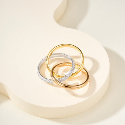 [Luxe Jewelry]TRINITY 2.5MM RING COLLECTION