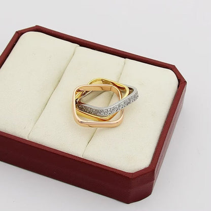 [Luxe Jewelry]TRINITY 3.5MM CUSHION RING COLLECTION