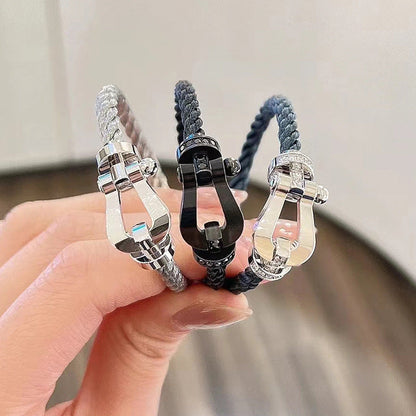 [LUXE NOBLE]フォース ラージホースシュー ダイヤモンドなしブレスレット シルバー