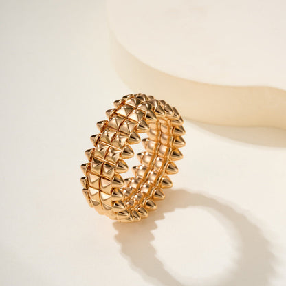 [Luxe Jewelry]CLASH 9.2MM DOUBLE ROW RING