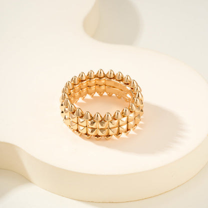 [Luxe Jewelry]CLASH 9.2MM DOUBLE ROW RING