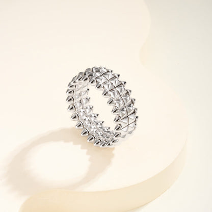 [Luxe Jewelry]CLASH 9.2MM DOUBLE ROW RING