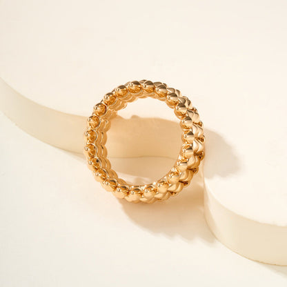 [Luxe Jewelry]CLASH 9.2MM DOUBLE ROW RING