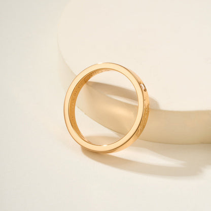 [Luxe Jewelry]LOVE RING 4MM 1 DIAMOND