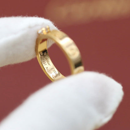 [Luxe Jewelry]LOVE RING 3.6MM 1 BIG DIAMOND