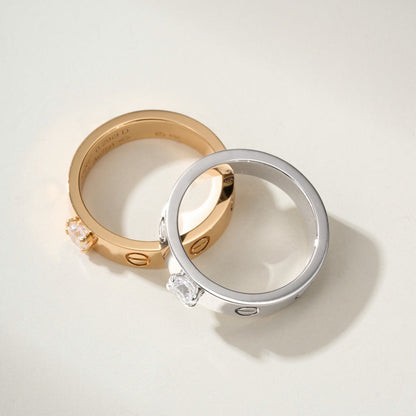 [Luxe Jewelry]LOVE RING 3.6MM 1 BIG DIAMOND