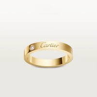 [Luxe Jewelry]LOVE RING 4MM 1 DIAMOND