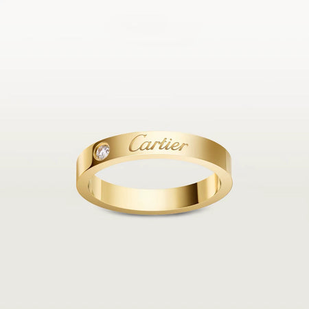 [Luxe Jewelry]LOVE RING 4MM 1 DIAMOND