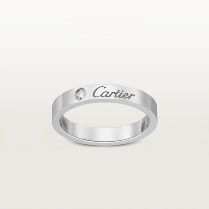 [Luxe Jewelry]LOVE RING 4MM 1 DIAMOND