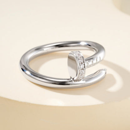 [Luxe Jewelry]JUSTE RING 2.6MM HALF DIAMOND