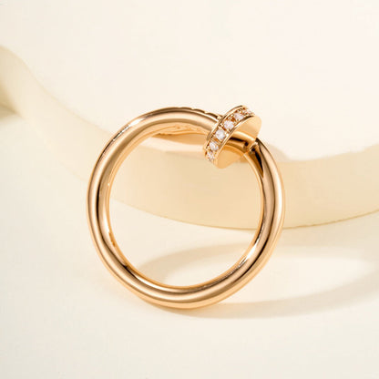 [Luxe Jewelry]JUSTE RING 2.6MM HALF DIAMOND