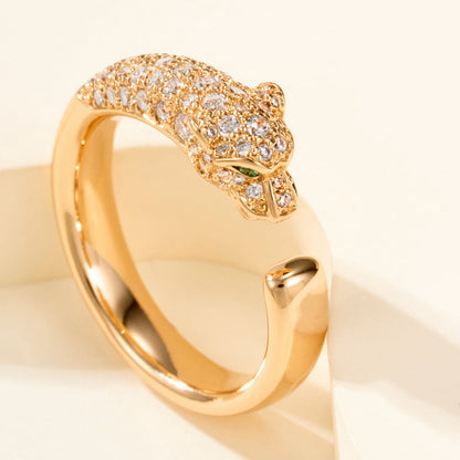 [Luxe Jewelry]PANTHERE HALF DIAMOND SMALL RING