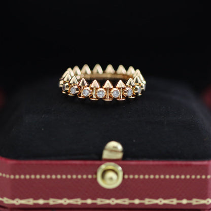 [Luxe Jewelry]CLASH 6.8MM DIAMOND MEDIUM RING