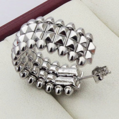 [Luxe Jewelry]CLASH 9.2MM DOUBLE ROW EARRINGS