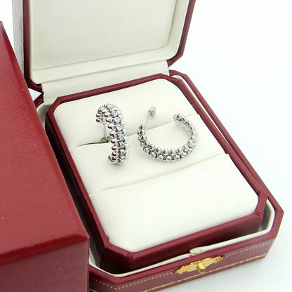[Luxe Jewelry]CLASH FULL DIAMOND MEDIUM EARRINGS