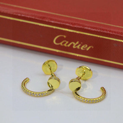 [Luxe Jewelry]JUSTE FULL DIAMOND DOUBLE EARRINGS