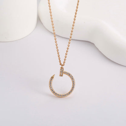 [Luxe Jewelry]JUSTE NECKLACE FULL DIAMOND