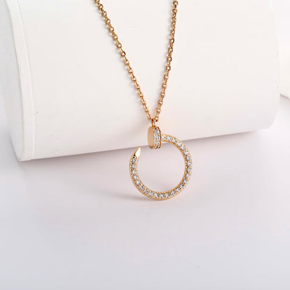 [Luxe Jewelry]JUSTE NECKLACE FULL DIAMOND