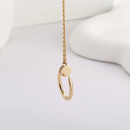 [Luxe Jewelry]JUSTE NECKLACE FULL DIAMOND