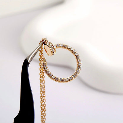 [Luxe Jewelry]JUSTE NECKLACE FULL DIAMOND